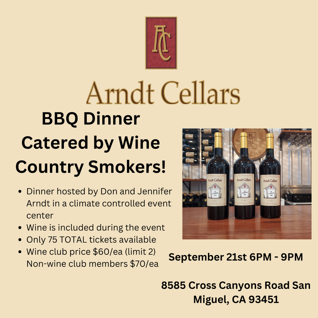 Wine Club BBW Dinner - Member Price